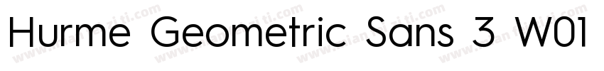 Hurme Geometric Sans 3 W01 Rg字体转换